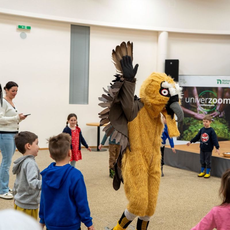 Kindergartenkinder aus Mallnitz machten sich gemeinsam mit Bärbl Bartgeier auf eine spannende Entdeckungsreise durch die alpine Tierwelt.